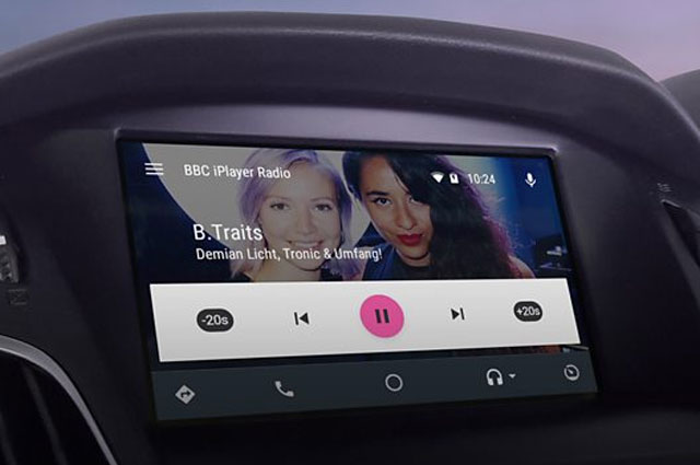 BBC iPlayer Radio app in-car