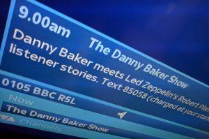 Information about a radio programme on the Sky EPG