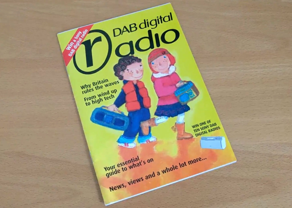 A DAB Digital Radio Booklet from the mid-2000s