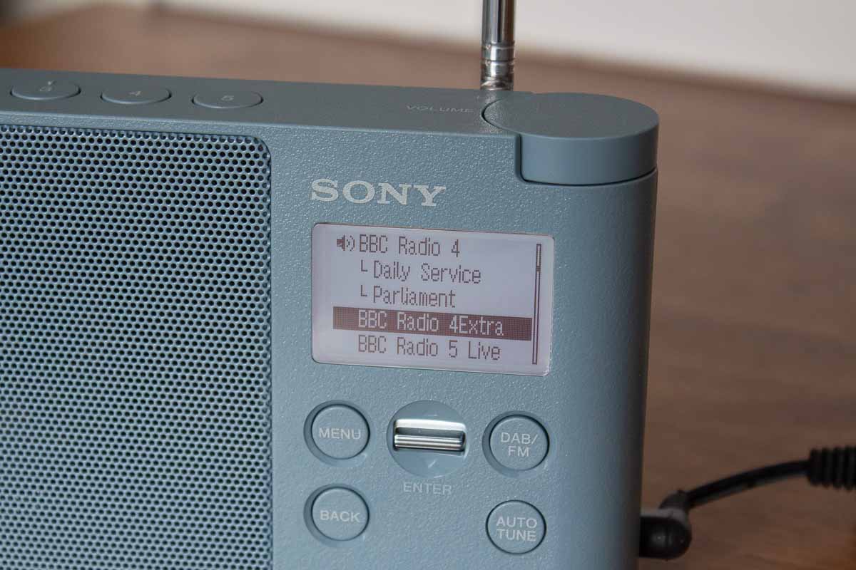 List of radio stations on the Sony XDR-S41D display