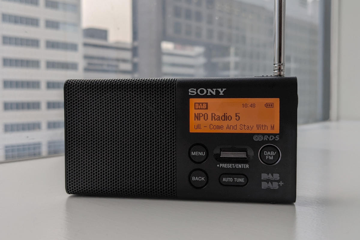Sony XDR-P1 in DAB mode